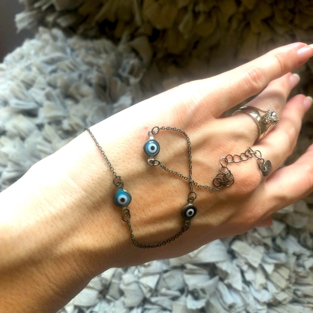GIFT 4ANDREA 🧿 eViL EyE 🧿 Gorg 11 in. Icing Turkish Evil Eye Turkey Bracelet - Picture 2 of 6